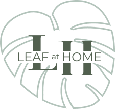 Logo of Leaf at Home in green